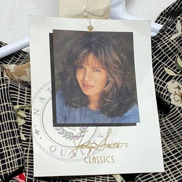 Jaclyn Smith Women's 18W Floral Semi Sheer Blouse Tunic Button Up Elegant NWT - Picture 10 of 13